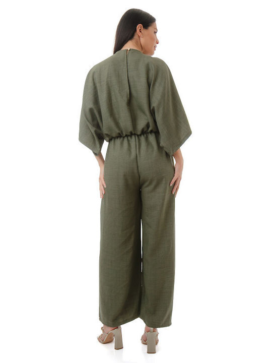 Damen Jumpsuit Khaki
