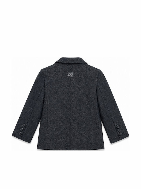 Kids Short Blazer Black Grey