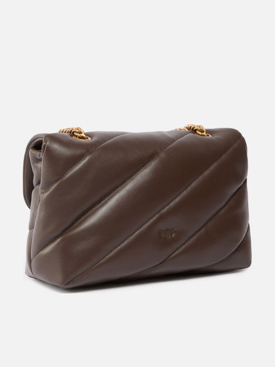 Leather Women's Shoulder Bag Brown