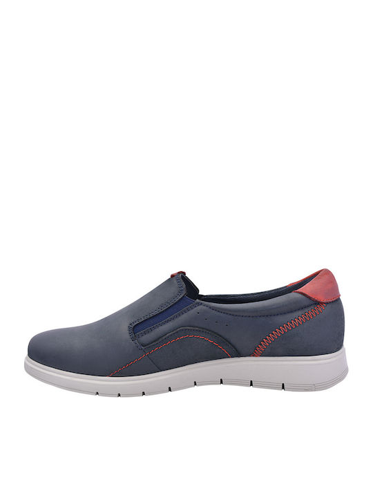 844 Leder Herren Freizeitschuhe Blau