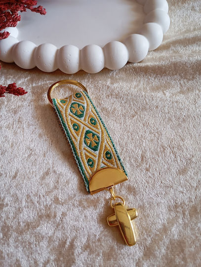 By Anastasia's Art Creations Christening Charm Keychain Green 30 Pieces
