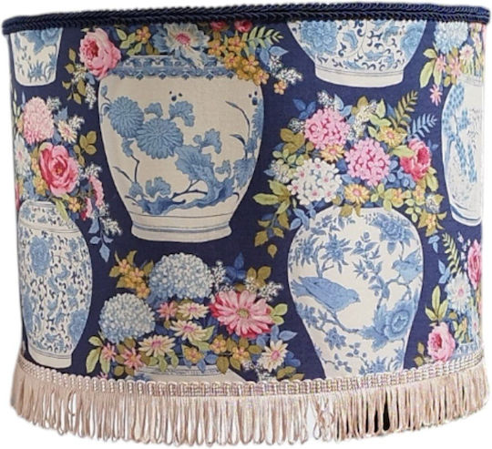 Japanese Vase Dimensions Ceiling Light Blue With E27 Socket 35x20cm