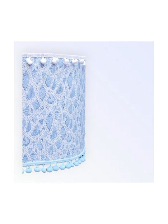 Cells Floor Lamp Dimensions H35xL1.55cm with Lamp Bulb Base for E27 Blue