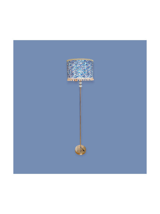 Lampadă De Podea Navy Cu Bază De Bec Pentru Bec E27 Albastră