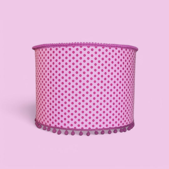 Fuchsia Dots Floor Lamp With E27 Lamp Bulb Base