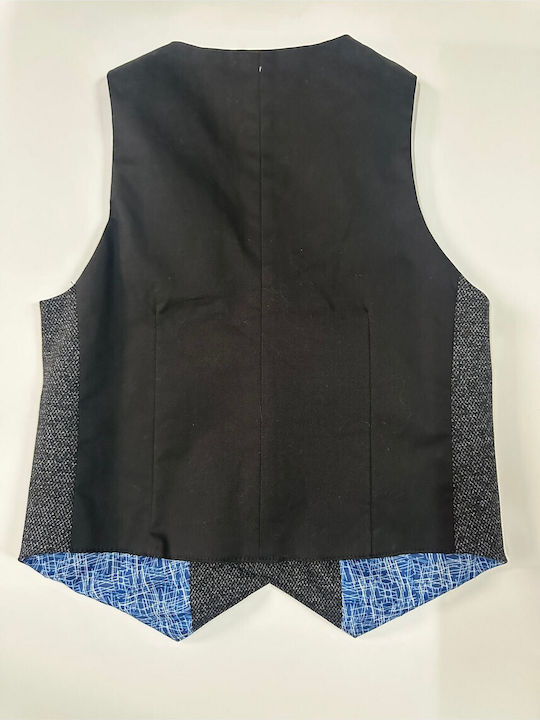 Kids Vest Black Grey