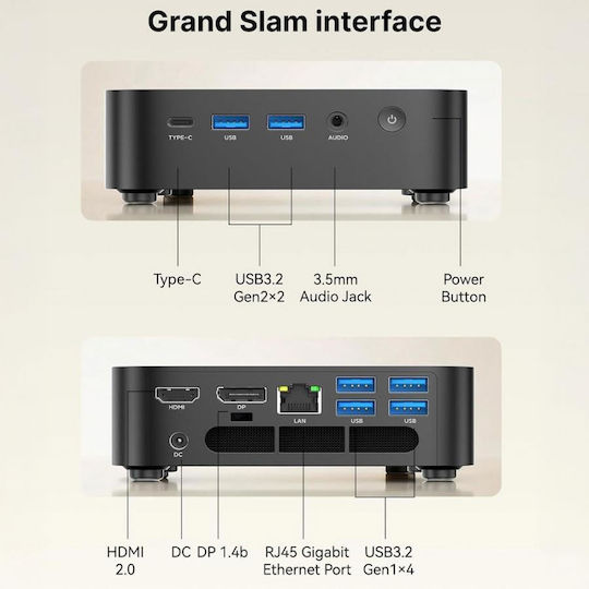Acemagic K1 Mini PC (Ryzen 5 7530U/16GB DDR4/512GB SSD/W11 Pro)