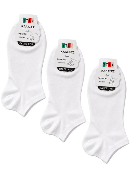 YTLI White Socks 3Pack