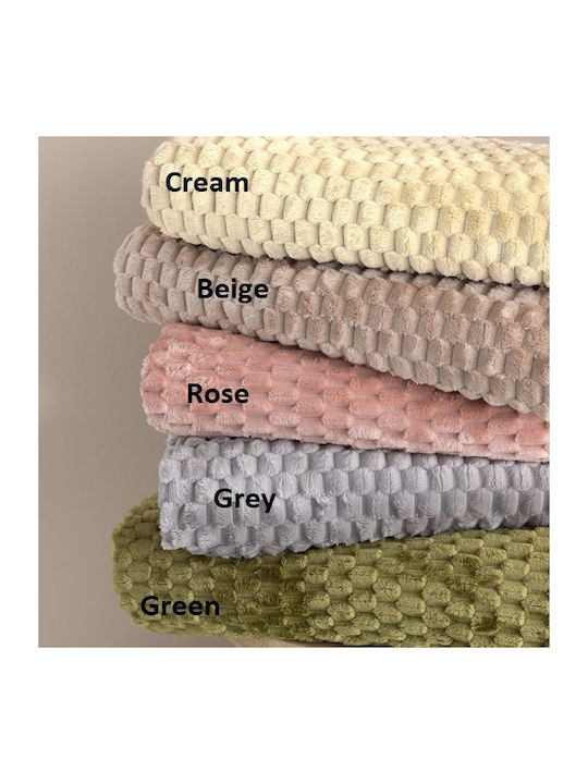 Palamaiki Aster Κουβέρτα Fleece Μονή 160x220εκ. Rose