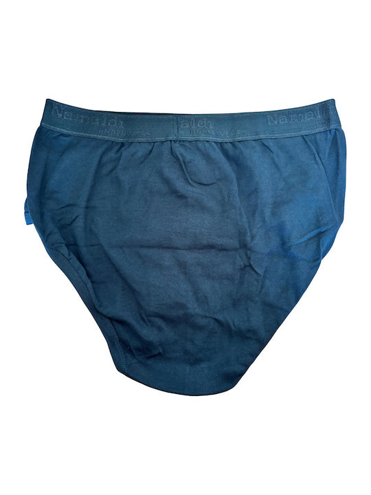 Herren Slip Schwarz mit Mustern 2Pack
