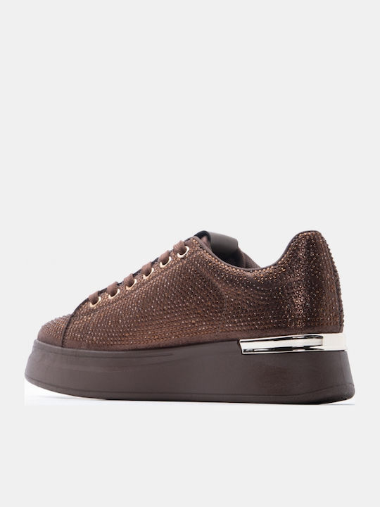 Women's Flatforms Sneakers Dark Brown