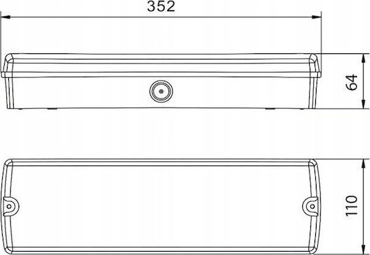 Intelight Outdoor Lighting Batten With Built-in LED 4W