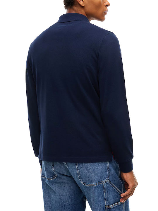 Tommy Hilfiger Polo Herrenblusen Langarm Blau