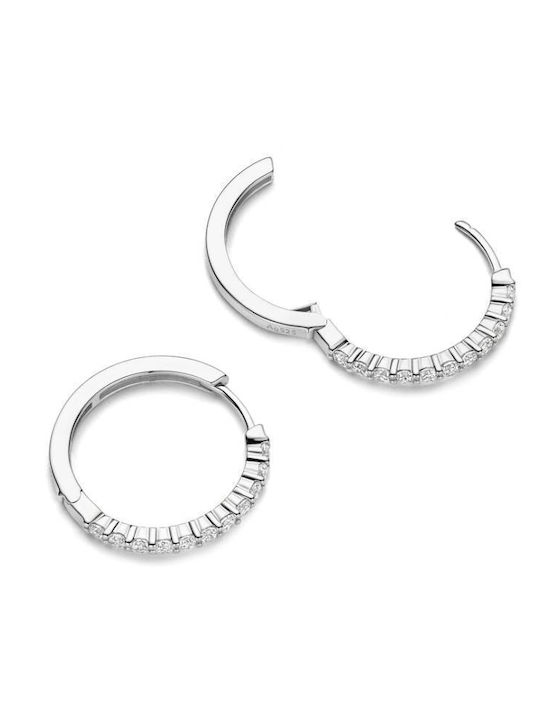 Ti Sento Silver Hoop Earrings