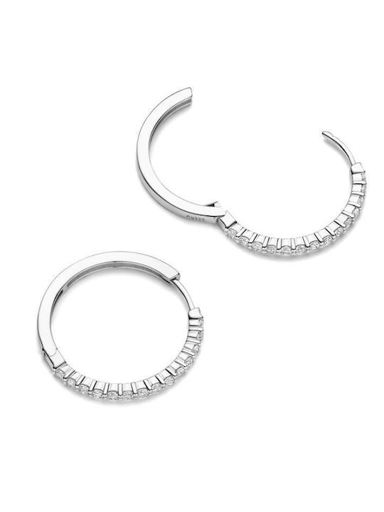 Ti Sento Silver Hoop Earrings