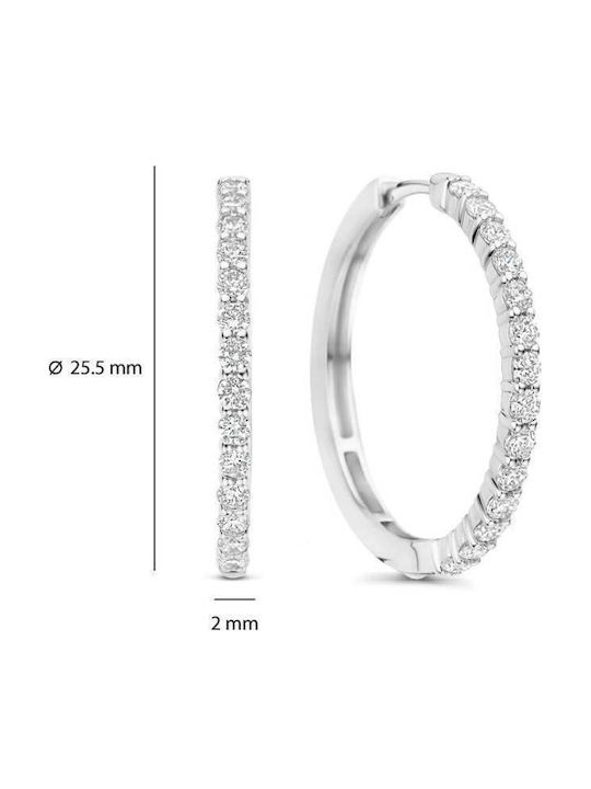Ti Sento Silver Hoop Earrings