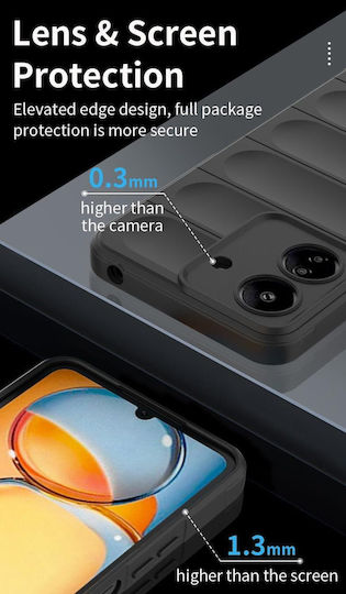 Orso Magic Shield Back Cover Σιλικόνης Μπορντό (Redmi 13C 4G / Poco C65 4G)