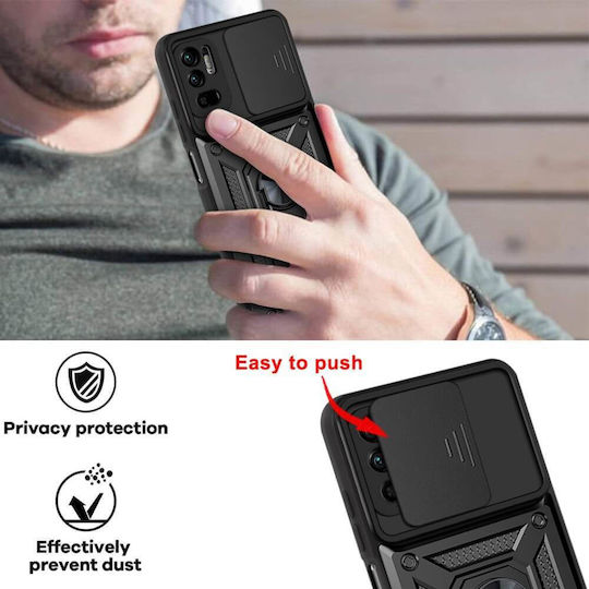Orso Combo Kickstand Slide Back Cover Μπλε (Poco C85)