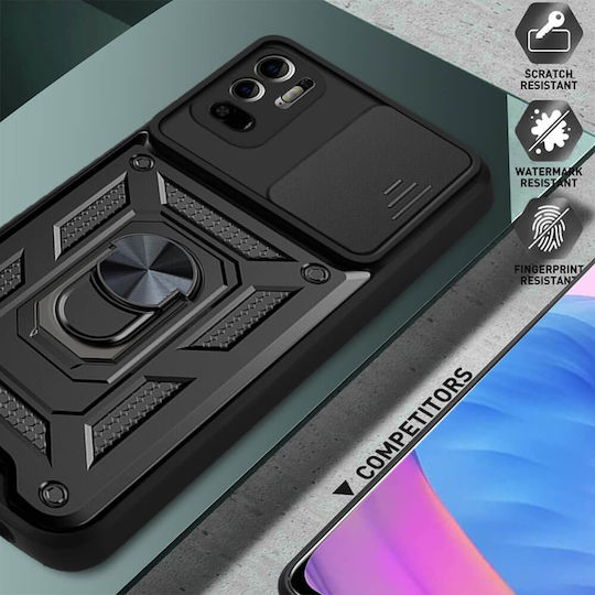 Orso Combo Kickstand Slide Back Cover Μπλε (Poco C85)
