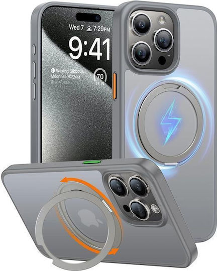 Torras Back Cover Silicone Gray (iPhone 15 Pro Max)