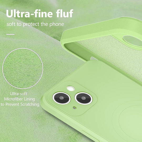Orso Liquid Задна корица Силикон Зелен (iPhone 14)