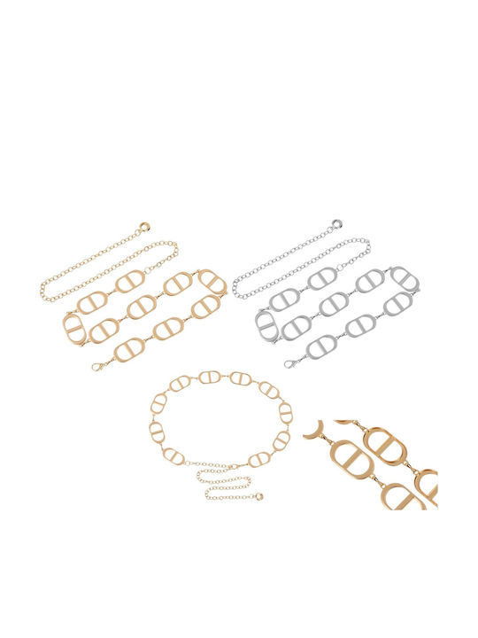 Damen Gürtel Kette Gold