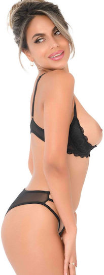 Daring Intimates Смесени И Съвпадащи Дантелени Прашки Черни L XL