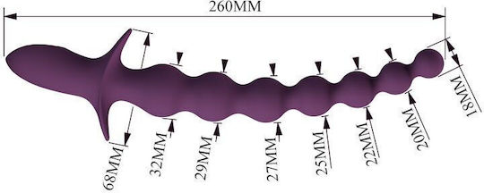 Pretty Love Vibrator anal Flesh