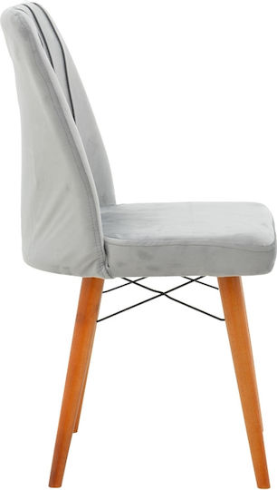 Woodwell Vespera I Текстилна седалка 45x52x95cm Сива
