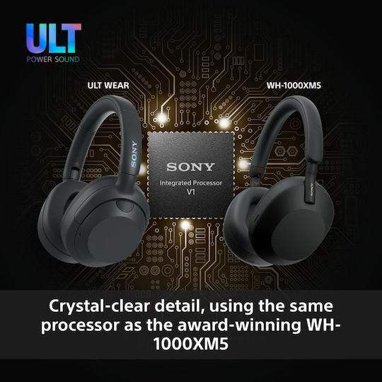 Sony ULT WEAR Ασύρματα / Ενσύρματα Over Ear Ακουστικά με 30 ώρες Λειτουργίας και Quick Charge Λευκά