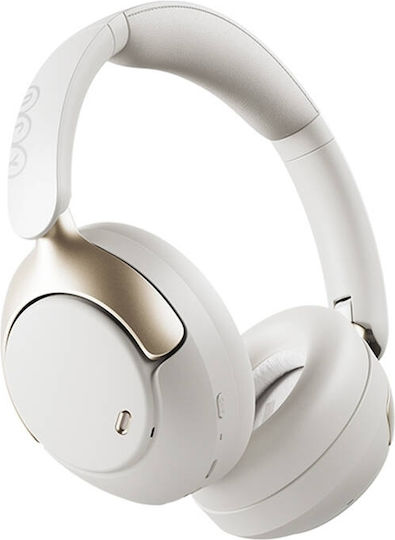 QCY H3 Pro Ασύρματα / Ενσύρματα Over Ear Ακουστικά με 55 ώρες Λειτουργίας Λευκά
