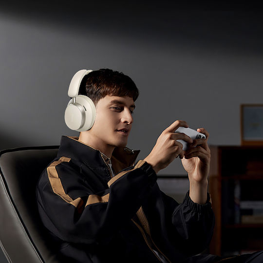 Ugreen HP206 Studio Pro Wireless / Wired Over Ear Headphones with 120 hours of Operation and Quick Charge White