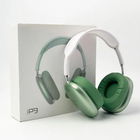 P9 Ασύρματα Bluetooth Over Ear Ακουστικά με 5 ώρες Λειτουργίας Πράσινα