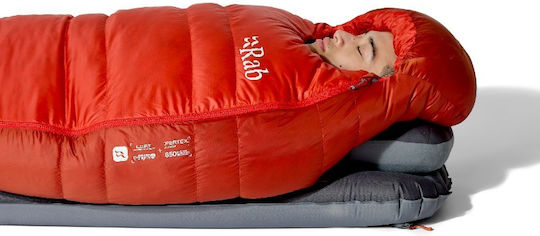 Rab Schlafsack Einzeln Alpine Long Dunkle Horizon/Toskanische Rote