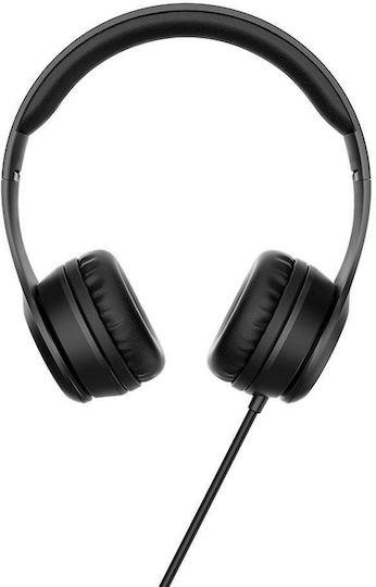 Hoco W21 Graceful Charm Cu fir On Ear Căști Negre