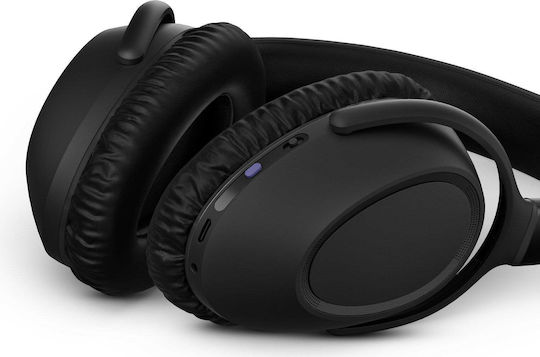 Sennheiser Epos Adapt UC MS 660BT Ασύρματα / Ενσύρματα Over Ear Ακουστικά με 30 ώρες Λειτουργίας Μαύρα