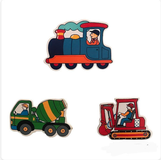 Комплект Магнитчета Vehicles Cars Ръчно Изработени Дървени Eco Toys Ръчно Рисувани Размери 10*5 Lanka Kade