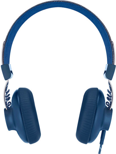 The House Of Marley Positive Vibration 2.0 Wired On Ear Headphones Navy Blue
