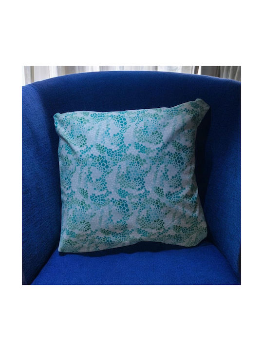 Sofa Cushion Ocean Dots Blue-Green 45x45cm