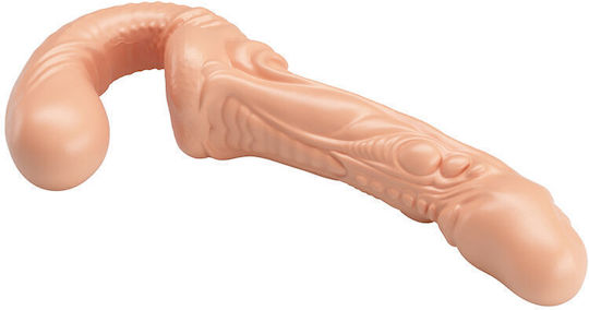 Baile Emma Textured Double Penetration Strap-on Flesh