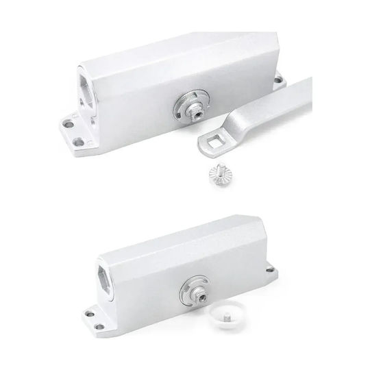 Amortizor Hidraulic Pentru Ușă Mentor Acs040 2 Viteze Reglabile 40-65kg 600-900mm 150,000 Cicluri 150 Grade Argintiu