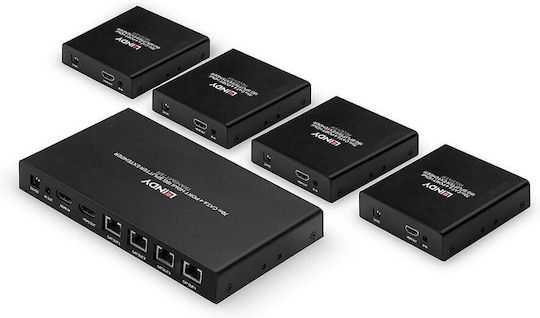 Lindy 4 Port Cat.6 HDMI 4K60 Extender HDMI Splitter 38262