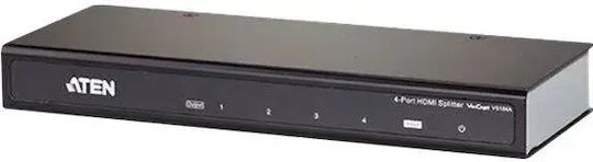 Splitter HDMI Aten VS184A De La 1x HDMI F La 4x HDMI F Până La 15m Până La Rezoluție Ultra HD Suport 3D 1 Dispozitiv
