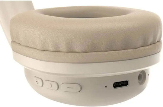 Defender Freemotion B640 Wireless / Wired Over Ear Headphones with 22 hours of Operation Beige