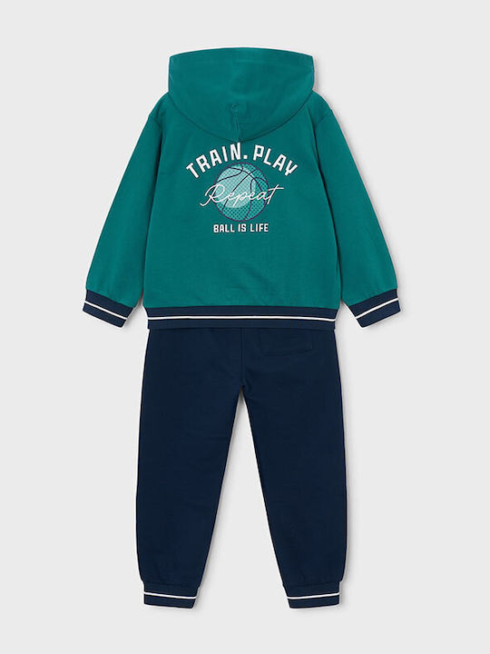 Kids Tracksuits Green 2 Pieces