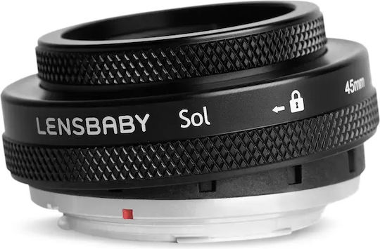 Lensbaby Voller Rahmen Kameraobjektiv Sol 45 Festbrennweite für Canon RF Berg Schwarz