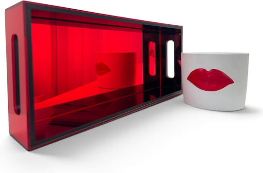 Plexilab Tavă Decorativă Rectangulară cu Oglindă 35x15x6cm