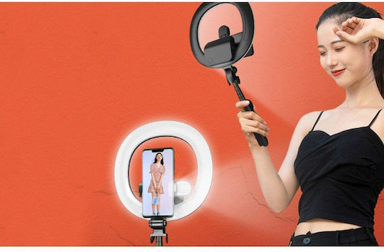 Puluz Ring Light 2900 - 6500K with Desktop Stand and Mobile Phone Holder