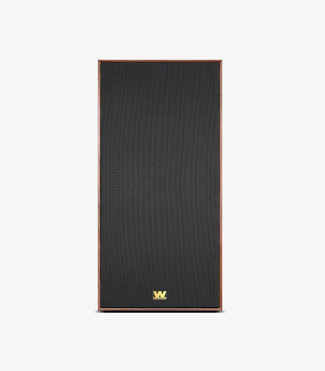 Super Linton Pair Passive Hi-Fi Speakers Base 200W 3 Driver Configuration 24.6x29.5x36cm Walnut Veneer
