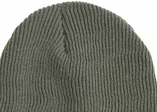 Koks Ii Beanie Men's Knitted Beanie in Khaki Color